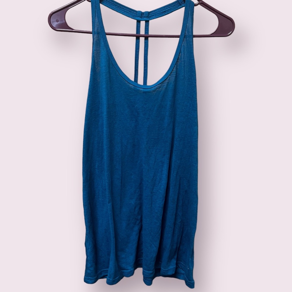 Old Navy, Active Go-Dry Halter Sleeveless Activewear Tank Top, Blue, XL, Women's